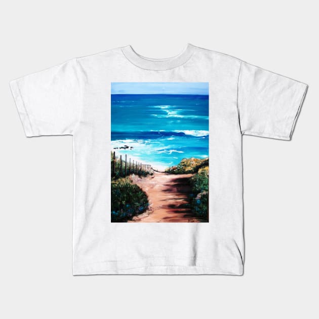 Mornington Peninsula Beach Kids T-Shirt by BillyLee